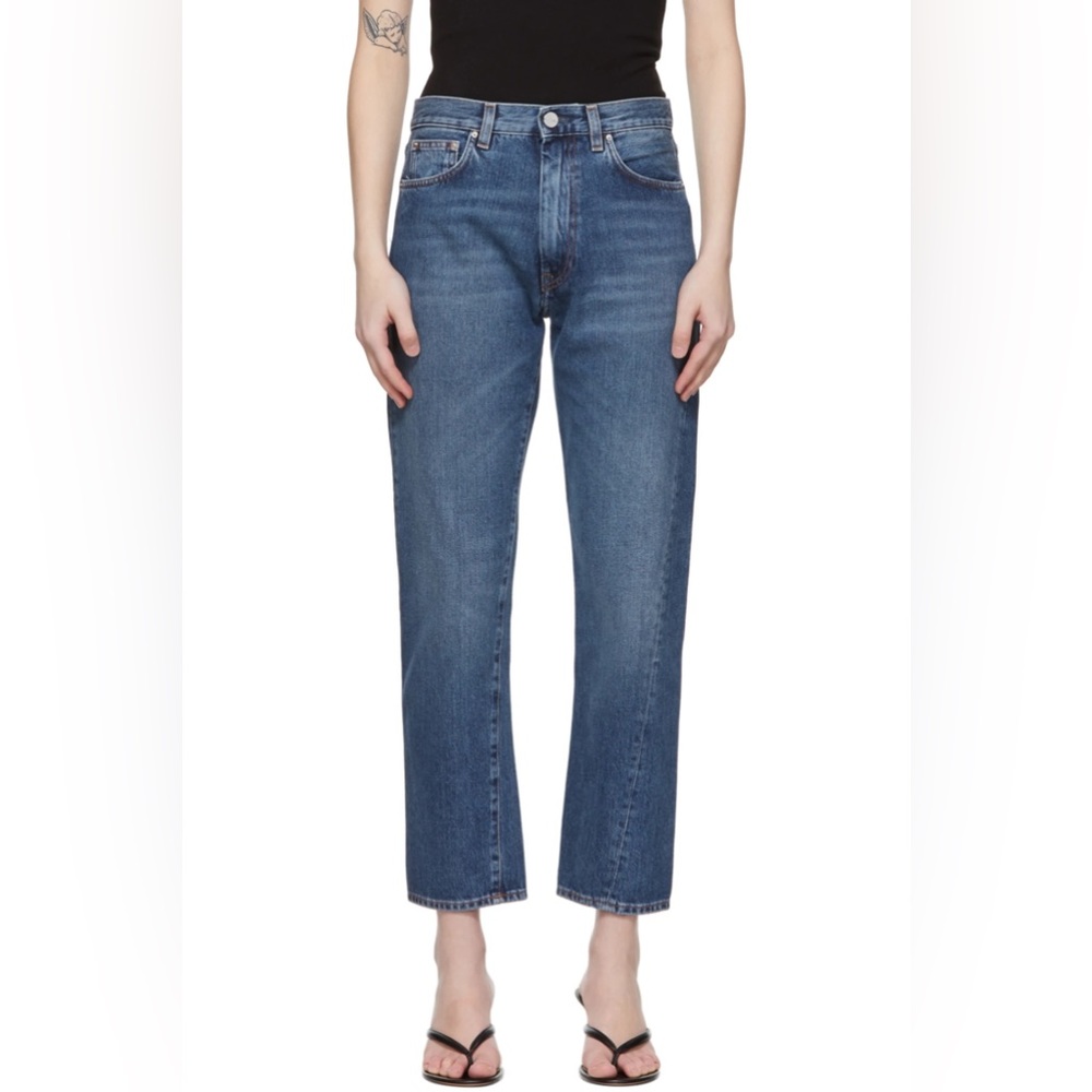 Toteme Blue Washed Original Jeans (Size 26)